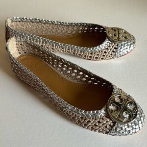 Tory Burch Chelsea Woven Cap Toe Ballet
